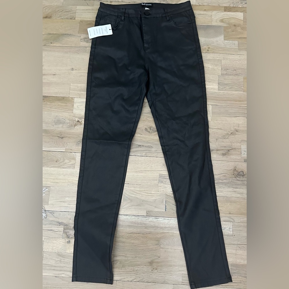 Black Skinny Pants faux leather